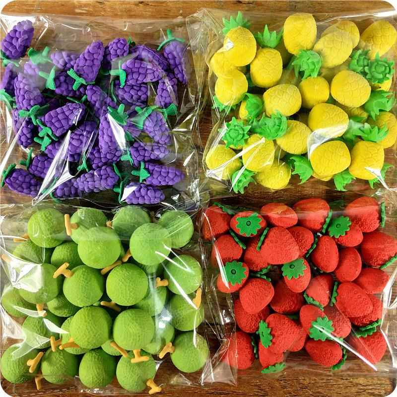 30个橡皮一包 卡通创意水果蔬菜造型橡皮擦 学生奖品礼品