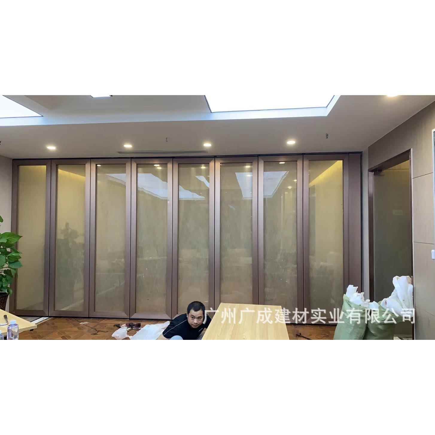 钢酒店移动隔断345墙合金折叠铝活动隔断不锈玻璃酒店活动隔断墙