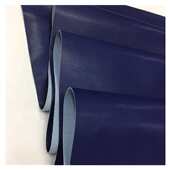 皮革源头厂家批发深蓝色纳帕纹超纤皮革适合做鞋 汽车坐垫沙发