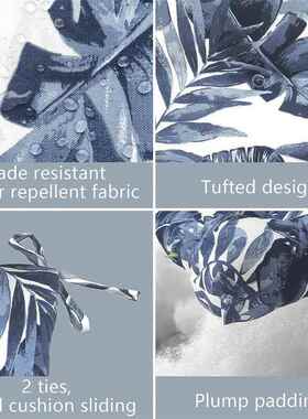 外椅垫室外凳子阳台单人椅防泼坐水绑带高背垫outdFH0011o户orcus