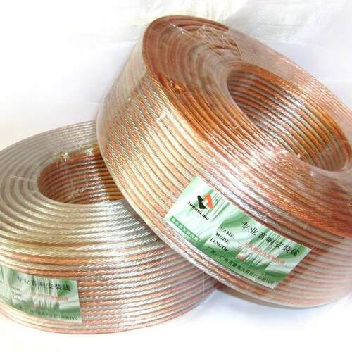 纯铜2X500芯透明金银音响线、1000支音响音频连接线、工程喇叭线