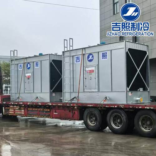 工业循环水降温冷却塔横流式冷却塔优质镀镁铝锌钢板式降温冷却塔
