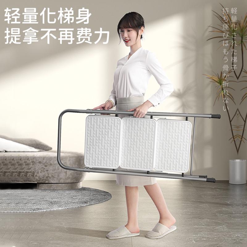 家用梯子大踏板多功能折叠梯加厚人字梯三步楼梯伸缩便携安全梯凳