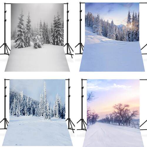 冬雪场景照片背景婚礼主题照片梦想背景景观背景纸模型照片背景布