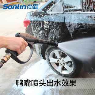 高压洗车水枪头 压力大刷车全铜喷头 两孔出水 柱状扇形可换喷嘴