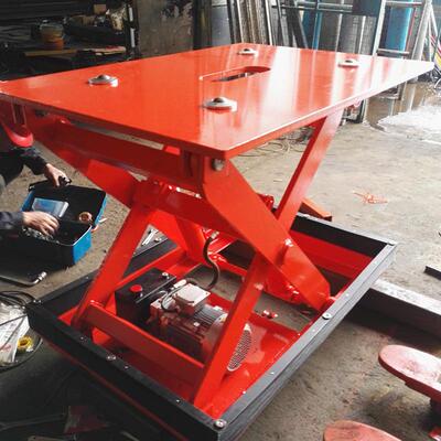 固卸定剪叉吨式升降台动电装货物提升机集装箱JFS大位固定升降平