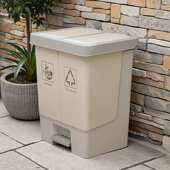 脚踏桶整理厨房大号桶厨盖分类户外带双胞垃圾收纳家用垃圾桶余桶