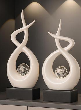 好看的摆件高端大气上档次摆件现代轻奢风生水起客厅酒柜电视机柜