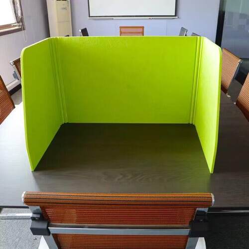 ll聚酯办公室隔音桌面屏风挡板学生书桌隔断可折叠分区吸音