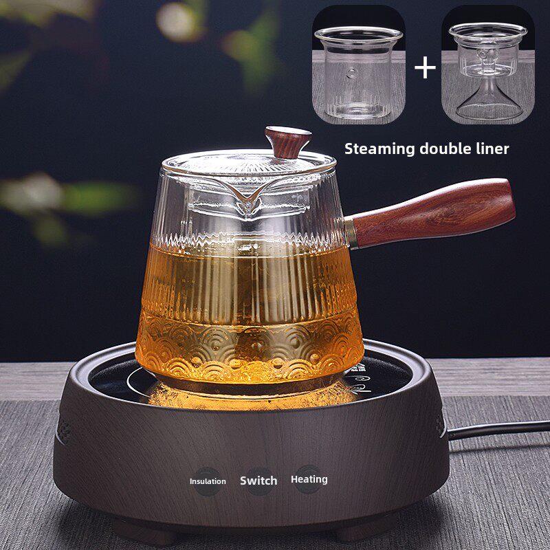 戈米电陶炉蒸煮双用玻璃茶壶超薄迷你茶炉简约静音家用烧水煮茶器