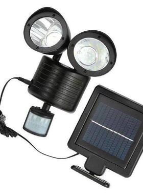Solar Wall LED Light Outdoor Garden Fence Double Ended