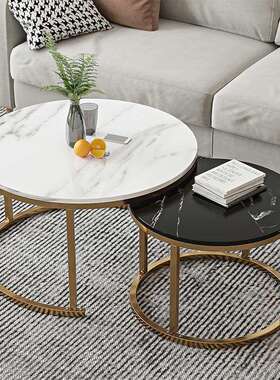 HMAAM-AC1056茶几简约现代小户型网红轻奢茶几小尺寸卧室小圆桌子