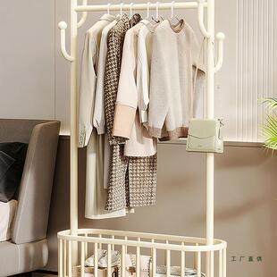 晾衣架落地卧室家用挂衣架室内凉衣架阳台晒衣服架子简易移动衣帽