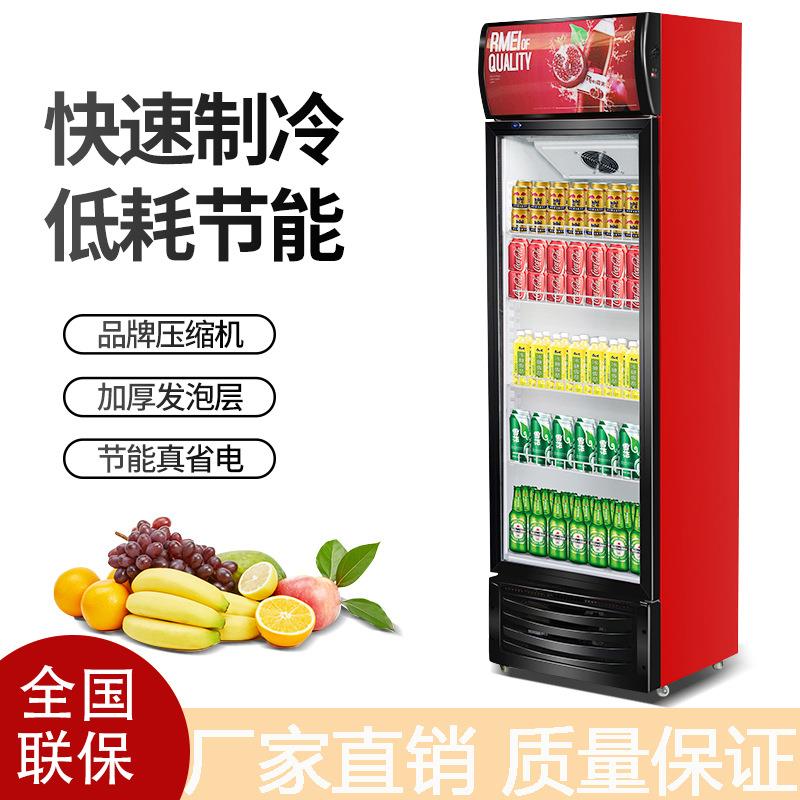 冷藏展示柜饮料柜商用水果保鲜柜立式单双三开门啤酒冰柜冰箱超市