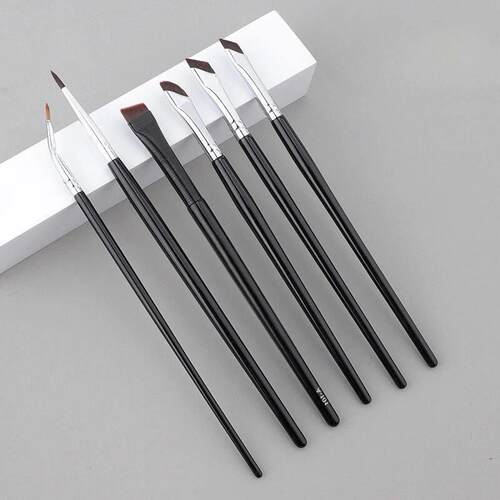 Karsyngirl 6Pcs Upgrade Blade Eyeliner Brush Ultra Thin Fine