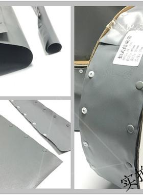 扣式结束带PC100纽扣电缆包布保护套环保阻燃PVC裹线套管灰色包布