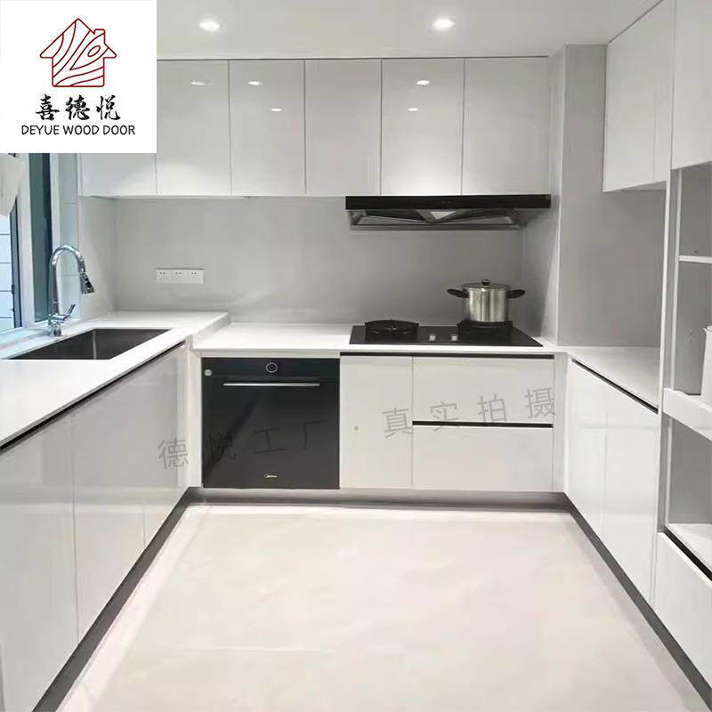 南京厨房整体置物橱柜现代L型回型灶台柜室内家用上门测量