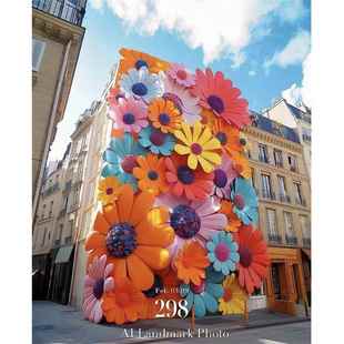 巨型花艺术造型商超景区室内户外网红引流打卡美陈装置定制产品