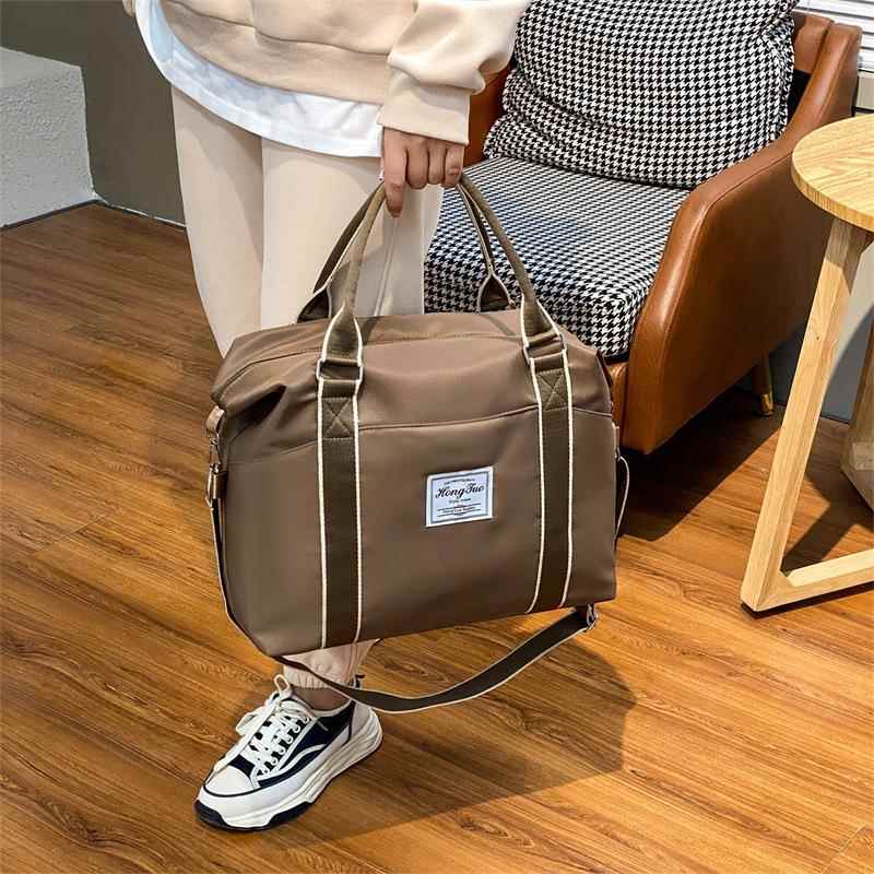 短途出差手提旅行包行李袋大容量单肩斜挎包待产收纳包健身包