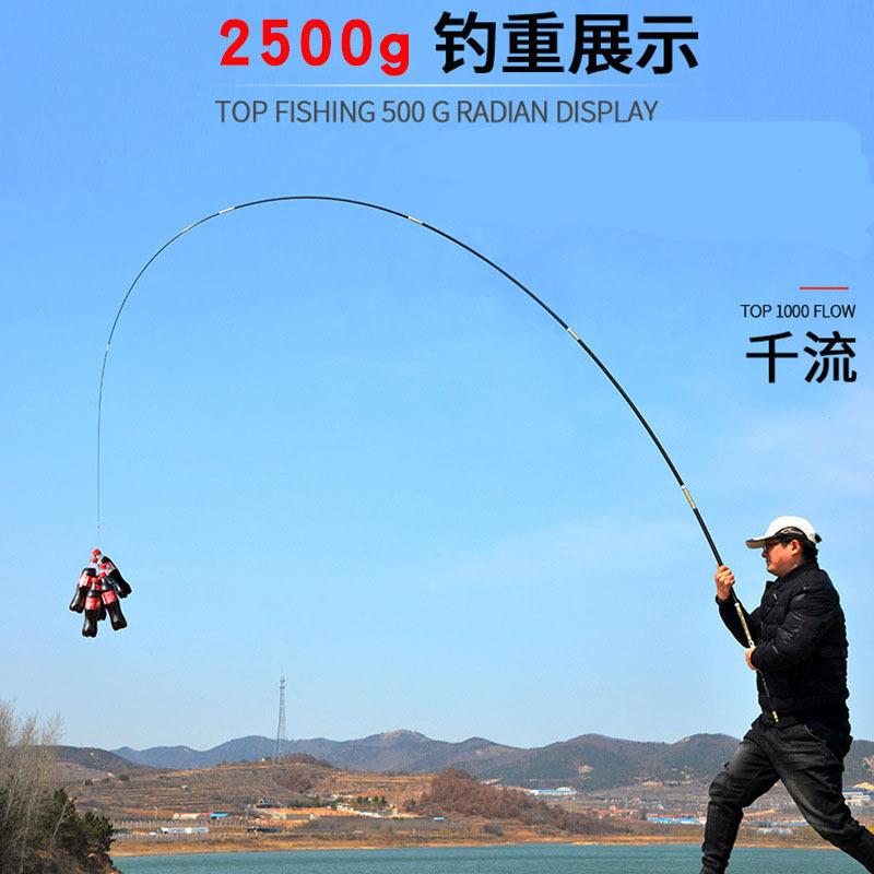 新款直销鱼竿手竿口碳素长节钓鱼竿轻硬4.5米台钓竿28调