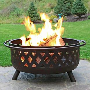 篝火晚会户外庭院火炉冬天取暖柴火炉烤火盆烧烤炉围炉煮茶烤火炉