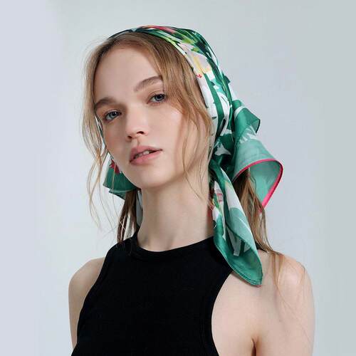 Imitation silk versatile silk scarf for women 70cm百搭丝巾女