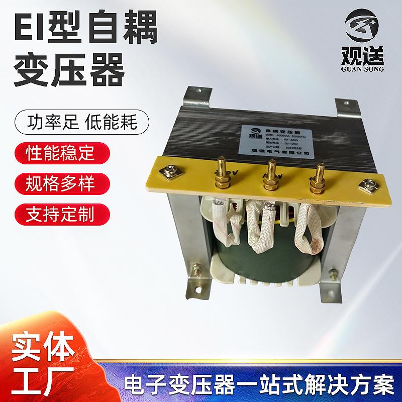 EI型自耦变压器5000VA小型卧式单相电压变压器油浸自冷式变压器