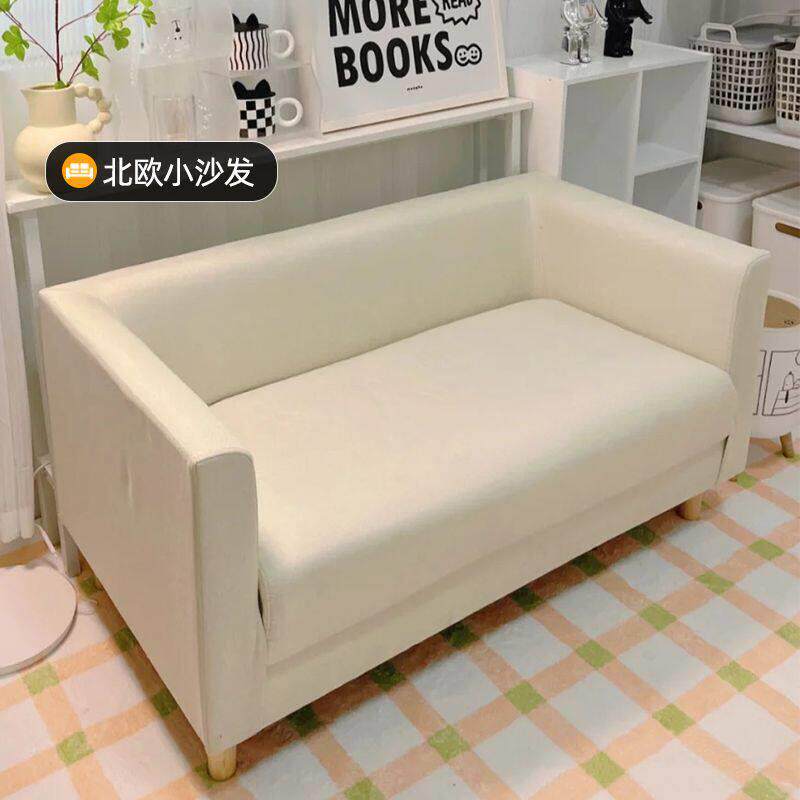 卧室小沙发网红客厅简易租房服装店单人沙发椅双人布艺小户型沙发