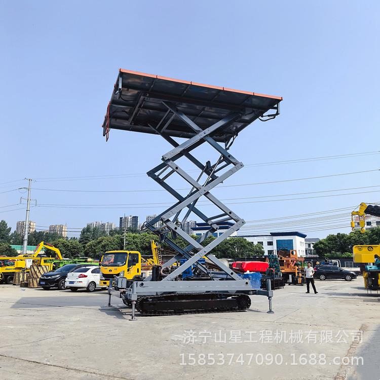 光板HBE装运输履带伏升降机举平重3吨大平面升安降台链轨式高空车