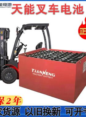 天能电动叉车蓄电池24V48V400/450/500AH铅酸电瓶搬运车合力定制