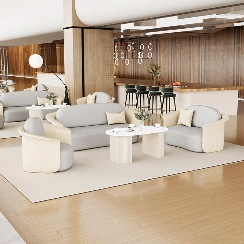 大厅接待洽谈桌椅酒店大堂售楼处部前台休息区商务会客办公室沙发