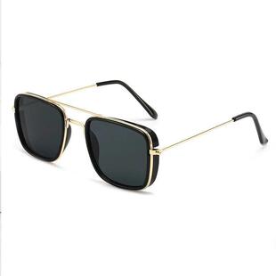 and European American Metal Square Fashion Small Sunglasses
