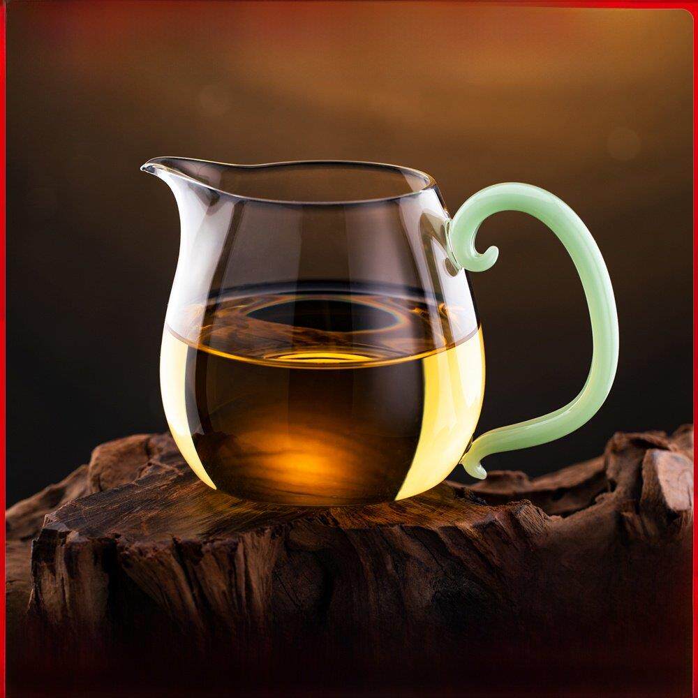 禾器公道杯 新款高硼硅玻璃耐高温手工和器公杯 锦然茶海 460ml