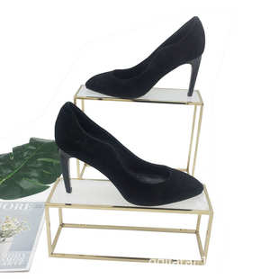 厂家不锈钢亚克力面板陈列展示架高低凳子架包包鞋子饰品立方架