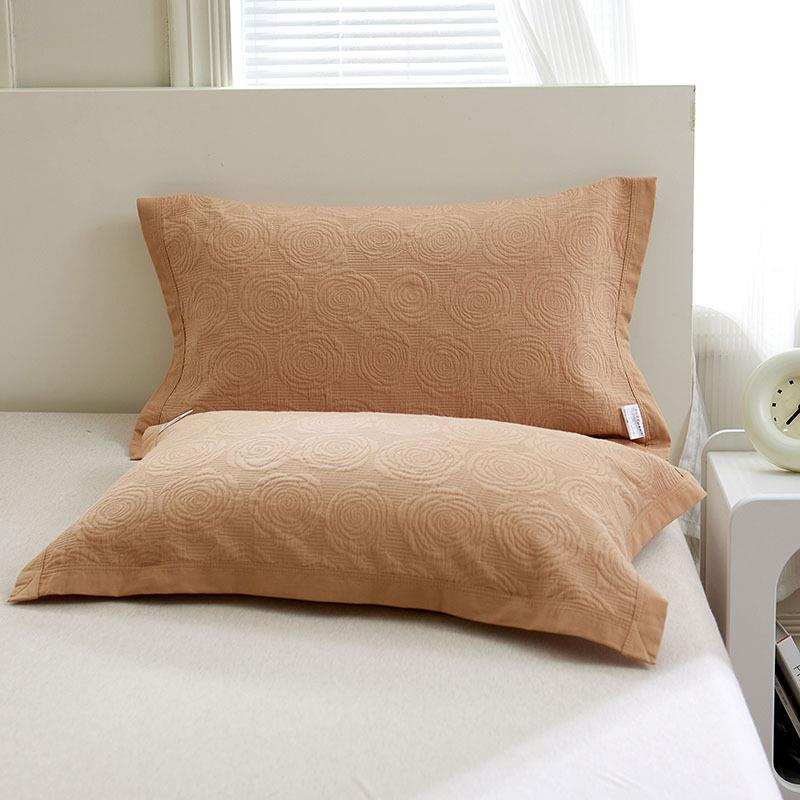 枕巾不棉一对装可固纱布枕头巾全棉高档防滑脱落四88季新款枕纯定