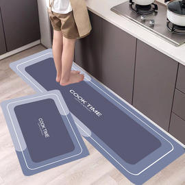 硅藻泥厨房地垫防滑防油吸水垫门口耐脏脚垫，无味家用免洗可擦地毯