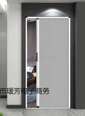 L生p推拉式蜂巢隔断挡风防水家用厨房客IGU厅门卫间叠门隔热折保