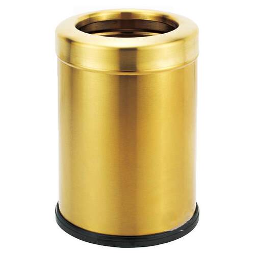 方GPX-205D9L无盖垃圾桶家用酒店卫生间房间古铜色金色客房桶