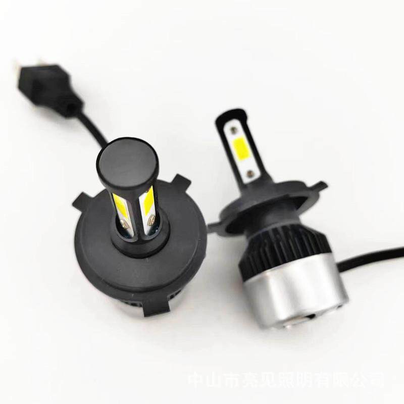 现货S2汽车led大灯超亮聚光三面聚光LED汽车泡灯9005H4h7大灯
