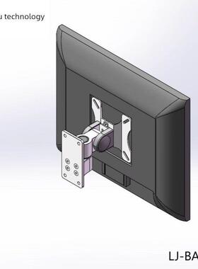 力久42BA60工业显示器支架屏幕电脑支撑炒股基金操盘手显示屏支架