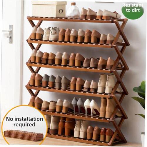 Installation free simple shoe rack folding shoe cabinet 鞋架