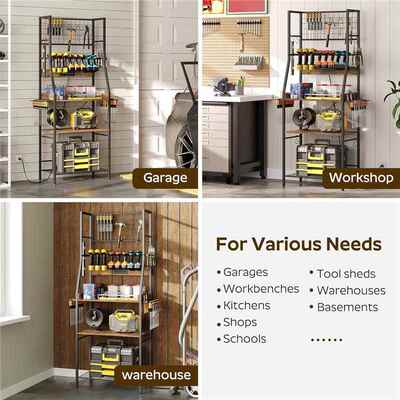 带轮子的理花园工具收纳架HSE电工动具工收纳盒具支架整储物架置