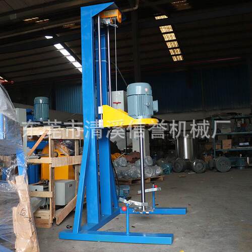 厂家现货直胶水可升降高速简易分散机双导向杆底座稳轴不晃经久耐