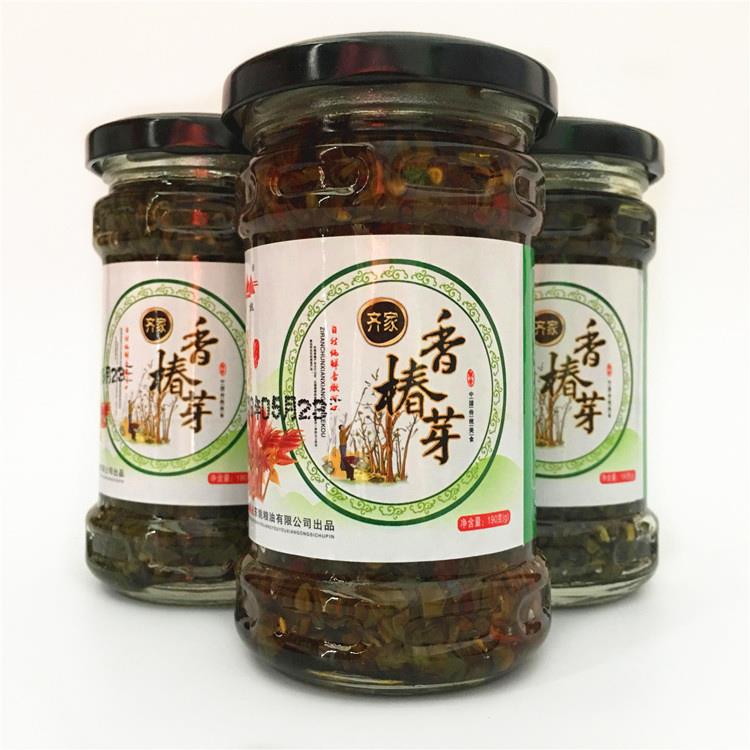 林州红旗渠特产香椿芽菜河南太行山盐渍辣椒酱馒头拌面下饭酱咸菜