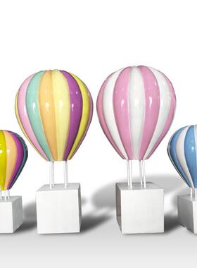 仿真热气球摆件户外玻璃钢雕塑园林景观花园庭院广场节日气氛装饰