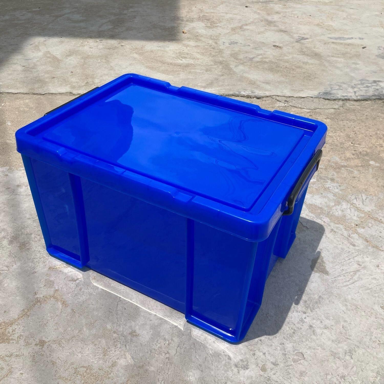 大型塑料卫生洁具箱收纳箱长方形直角带盖物流周转箱餐具整理箱