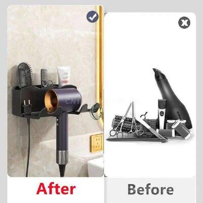 Abs Hair Dryer Hanger Solid Support Household Hair Dryer