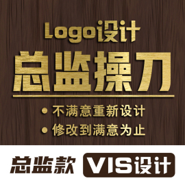 logo设计总监款满意为止包装公司商标logo设计海报制作