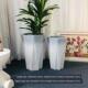 陶瓷大花盆简约百搭灰白大号特大号落地家用客厅高筒室内户外庭院