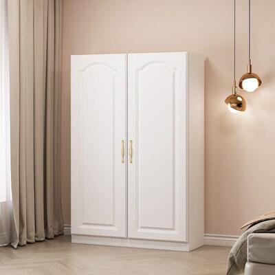 简易衣柜家用室衣出租房耐小用户BAU型收纳柜对开卧门储物柜人造